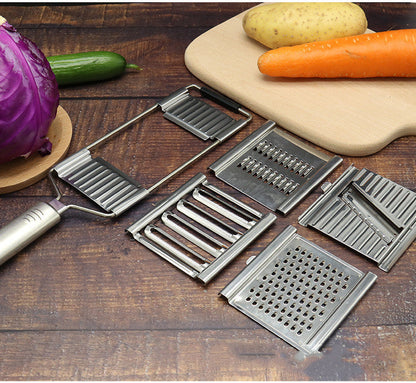 Rotary Vegetable Slicer with Stainless Steel Drums for Cabbage, Carrots, Salads & Food Prep