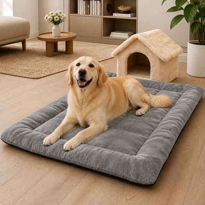Ortekor Plush Flannel & Non-Slip Dog Mat (Machine Washable)
