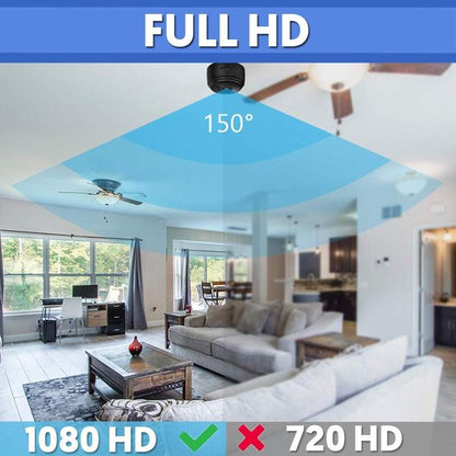 Compact Wireless Security Camera – 1080P HD, 150° View, Night Vision & App Control – Mini Home Monitor