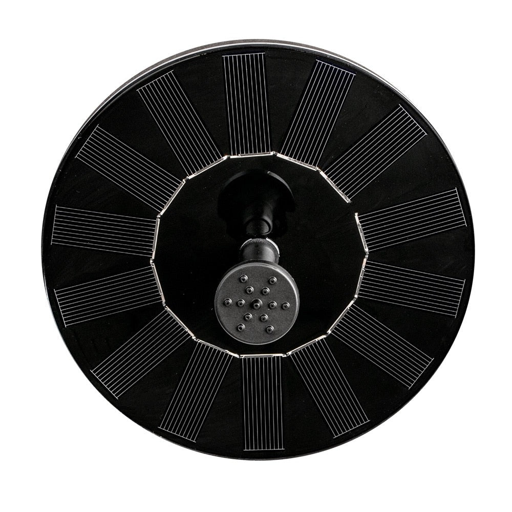Solar-Powered Floating Fountain Pump for Ponds, Bird Baths & Pools – Energy-Free Water Feature with Interchangeable Spray Heads