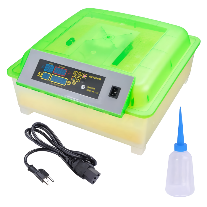 Automatic 56-Egg Incubator with Digital Display & Auto-Turn for Chickens, Ducks, Quail & Geese