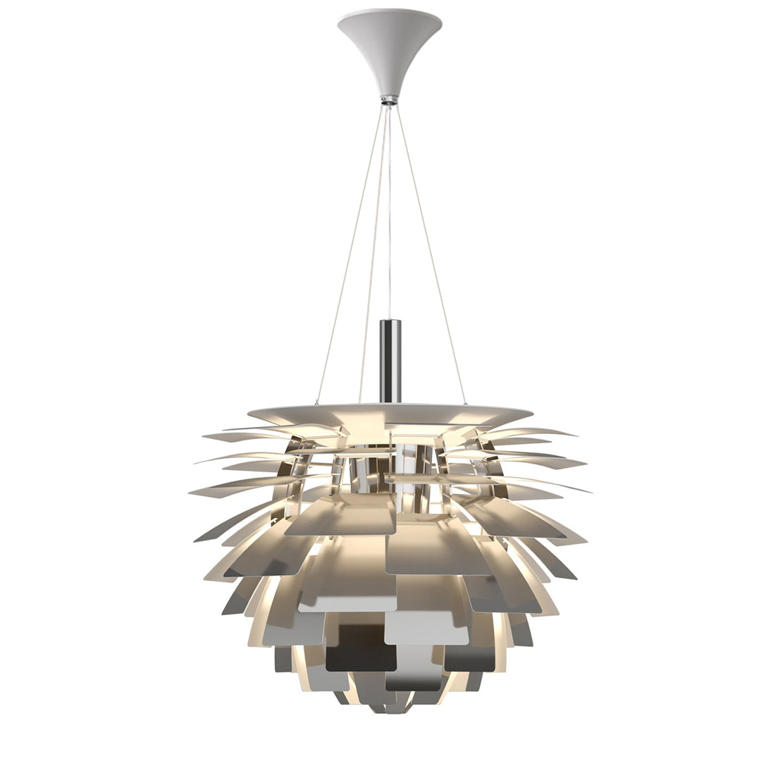 Layered Metal Fixture 19 in Wide Warm White E27 Socket Adjustable Height Kitchen Island Dining Room Cord Suspended Overhead Lighting Texture