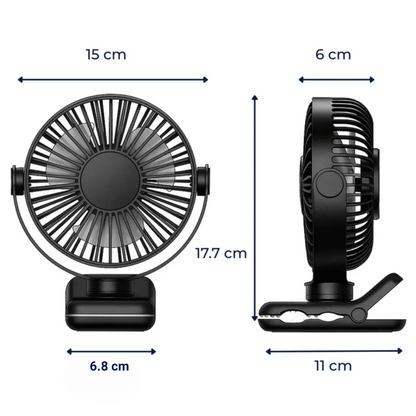 USB Desk Fan | Quiet Air Circulator with Long Battery Life | Perfect Cooling Solution for Home and Office
