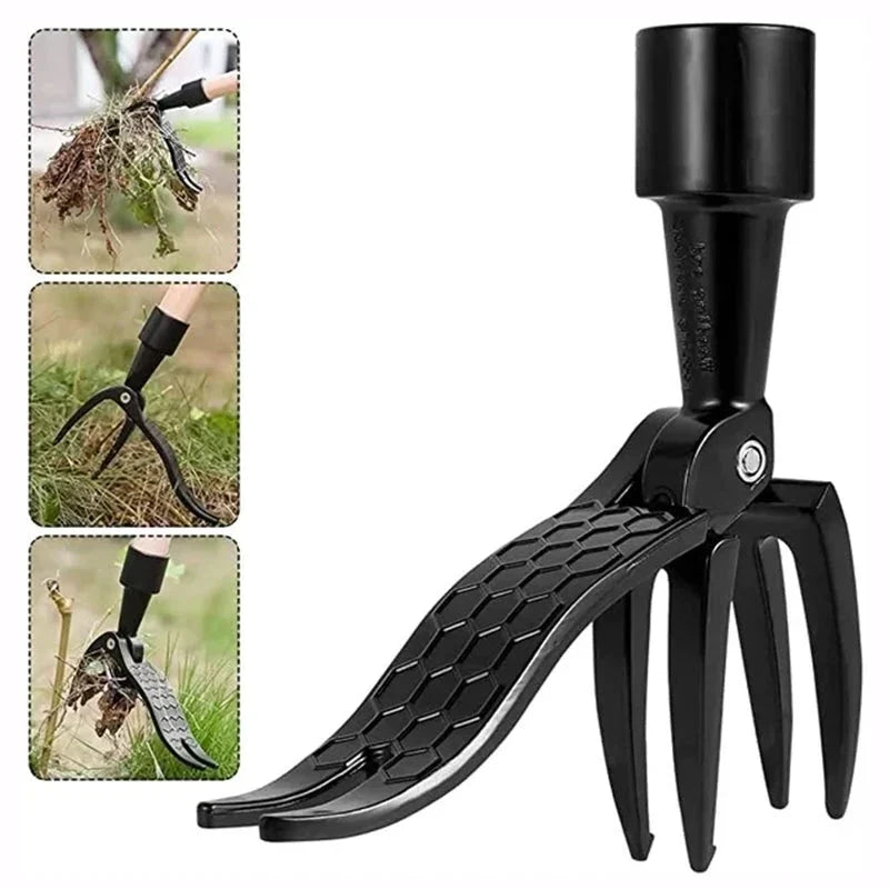 Stand-Up Garden Weeder Tool with Foot Pedal – Ergonomic Root Remover for Lawn & Yard – Telescoping Handle, No-Bend Dandelion Digger for