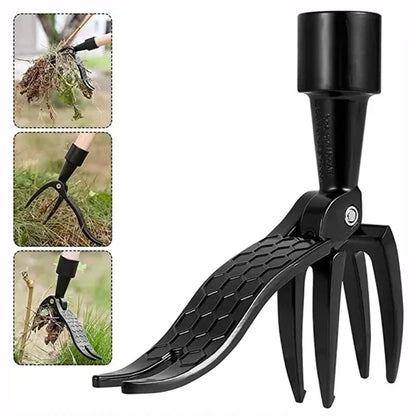Stand-Up Garden Weeder Tool with Foot Pedal – Ergonomic Root Remover for Lawn & Yard – Telescoping Handle, No-Bend Dandelion Digger for