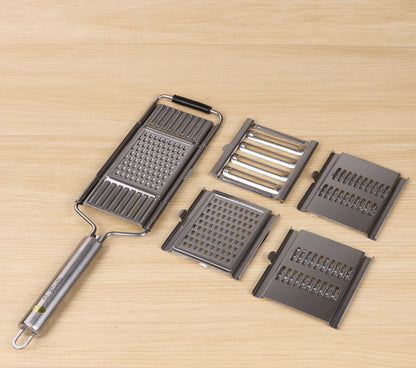 Rotary Vegetable Slicer with Stainless Steel Drums for Cabbage, Carrots, Salads & Food Prep