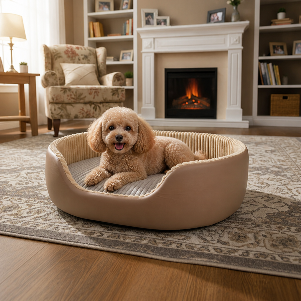Ortekor Orthopedic High-Density Sponge Dog Bed (Removable Washable Cover)