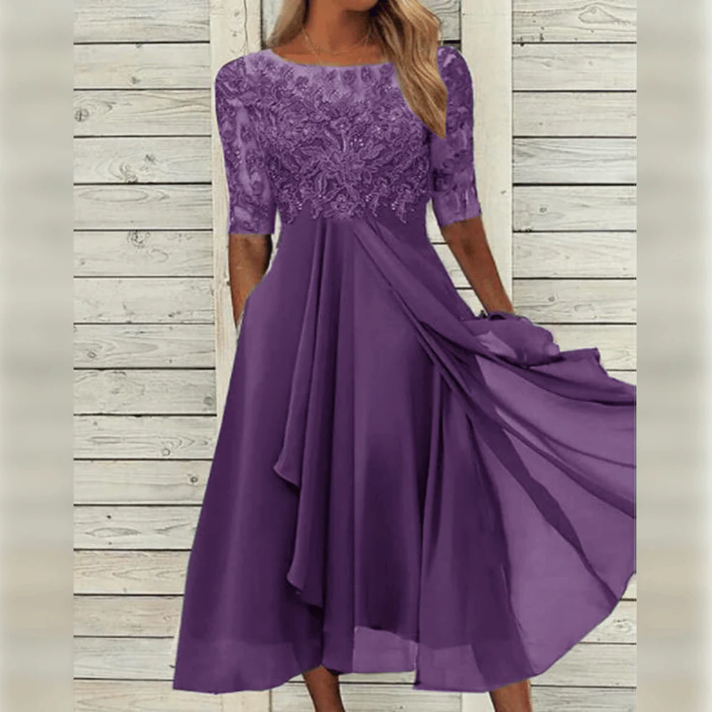 Women's Versatile Occasion Dress – Elegant Long-Sleeve Design for Weddings, Parties & Events in Multiple Colors
