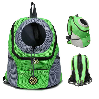Pet Carrier Backpack for Dogs & Cats with Ventilated Mesh, Adjustable Straps & Storage Pockets for Hiking Travel Vet Visits