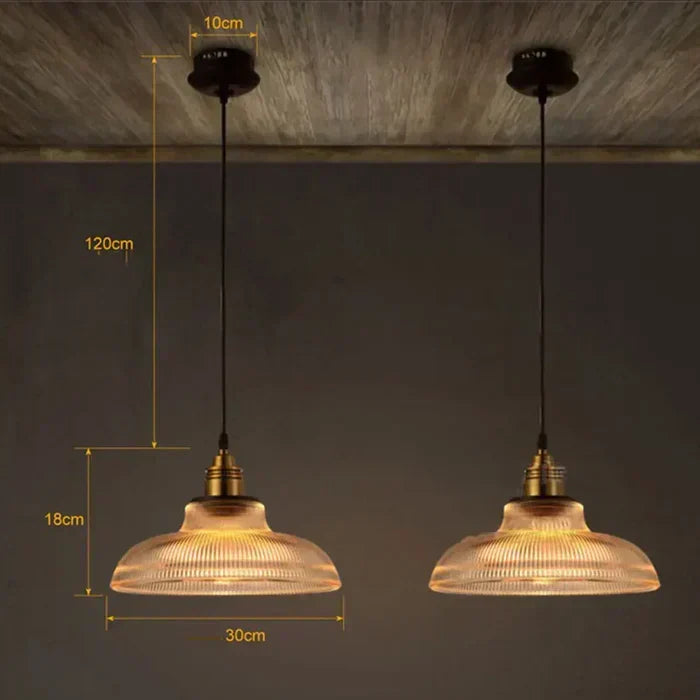 Textured Glass Drop Fixture 12-Inch Shade Golden Glow for Breakfast Nook Counter Overhead Single Bulb Suspended Accent Modern Farmhouse Char