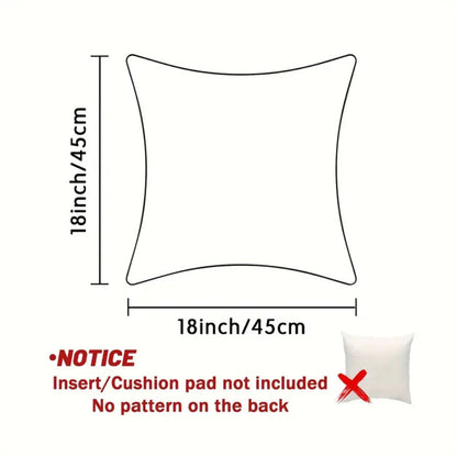 Holiday Throw Pillow Covers Set | Festive Velvet Decorative Cases with Santa, Reindeer & Tree Designs | 18x18 Inch Soft Zippered Cushion