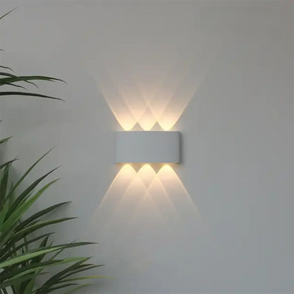 Modern LED Wall Sconce for Indoor & Outdoor Use – Sleek IP65 Weatherproof Fixture in White or Black Finish