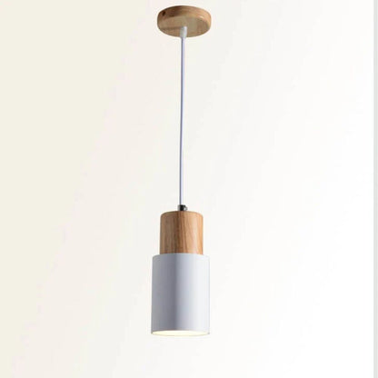 Rustic Chic Metal Wooden Hanging Lamp