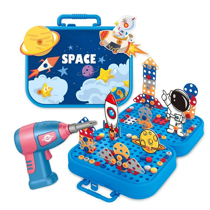 Kids Builder Playset Wooden Toy Workbench Hammer Screwdriver Wrench Pretend Construction Kit for Toddlers Preschool Learning Activity Montes