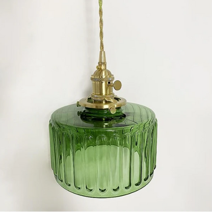 Adjustable Drop Ceiling Light with Textured Glass Shade E27 Socket for Kitchen Island Dining Room Counter Breakfast Bar Scandinavian Modern