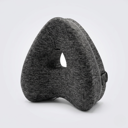 Ergonomic Knee Cushion for Side Sleepers – Contoured Hip Alignment Support Pillow with Adjustable Strap – Breathable Memory Foam for Lower