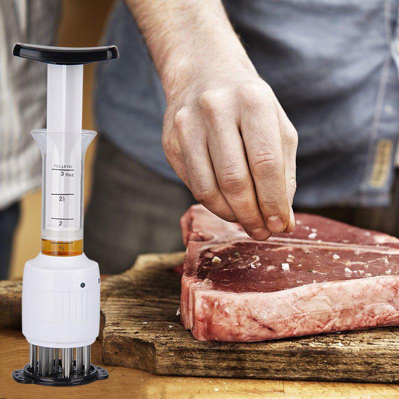 Flavor Injector Syringe Kit with Needles for BBQ, Turkey & Brisket - Stainless Steel