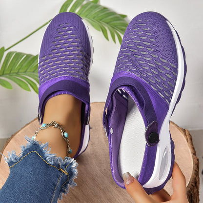 Women's Supportive Slip-On Sneakers with Air Cushion Sole for All-Day Relief & Posture Alignment | Lightweight Footwear for Work, Walking