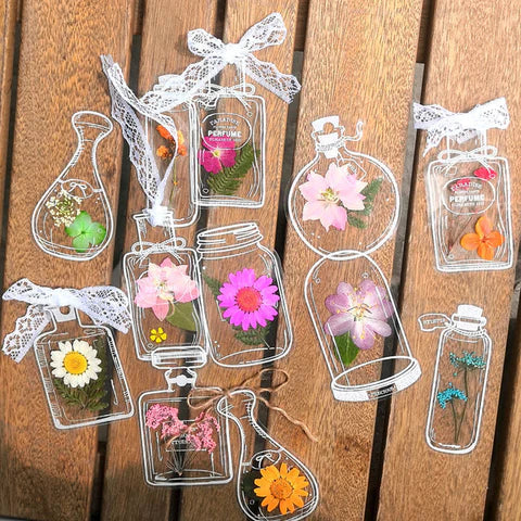 EverBloom | Dried Flower Bookmark Set with Unique Pressed Floral Design | Perfect Gift for Nature Lovers