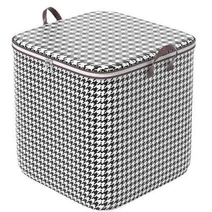 Haven Storage Box - Durable Houndstooth Collapsible Container