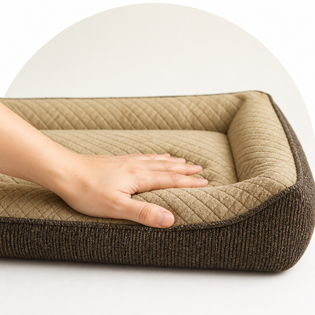 Ortekor Orthopedic Memory Foam Dog Bed (Machine-Washable Cover)