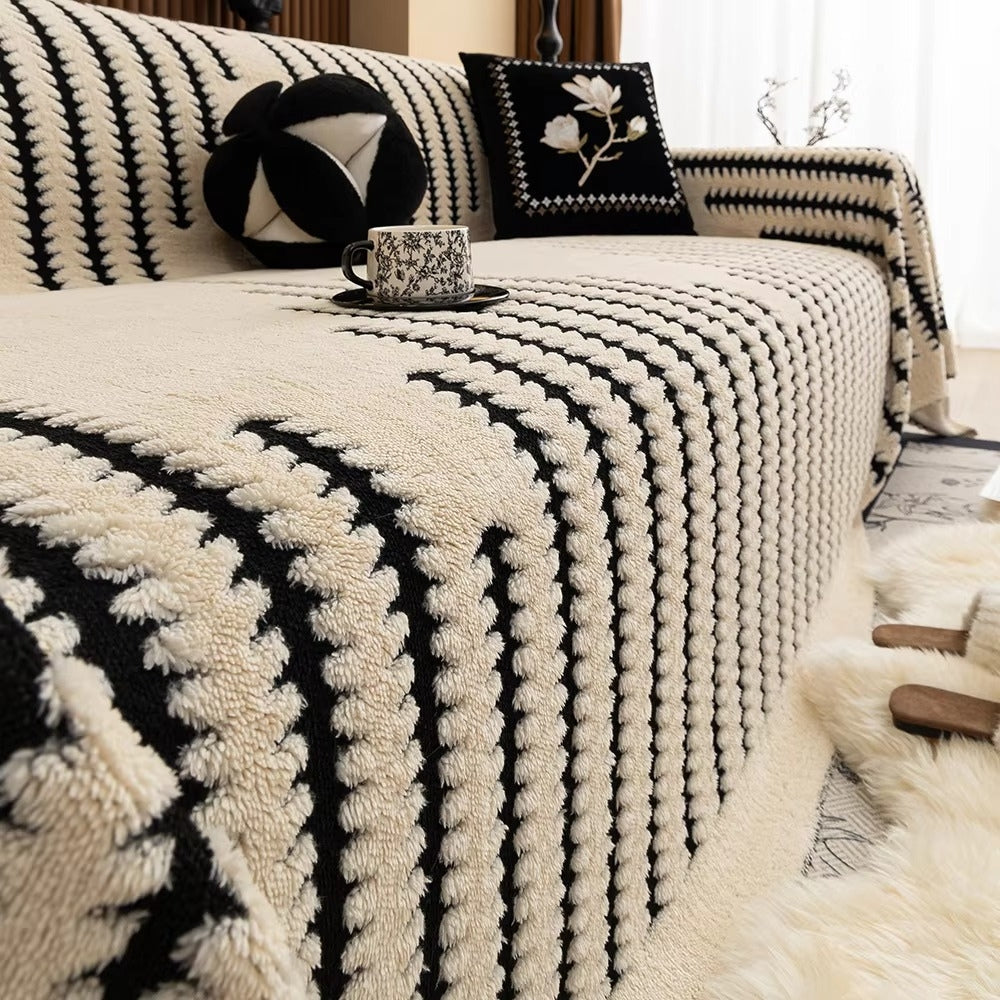 Quilted Microfiber Sofa Slipcover with Non-Slip Backing – Thick Tufted Furniture Protector for Couch & Loveseat, Machine Washable