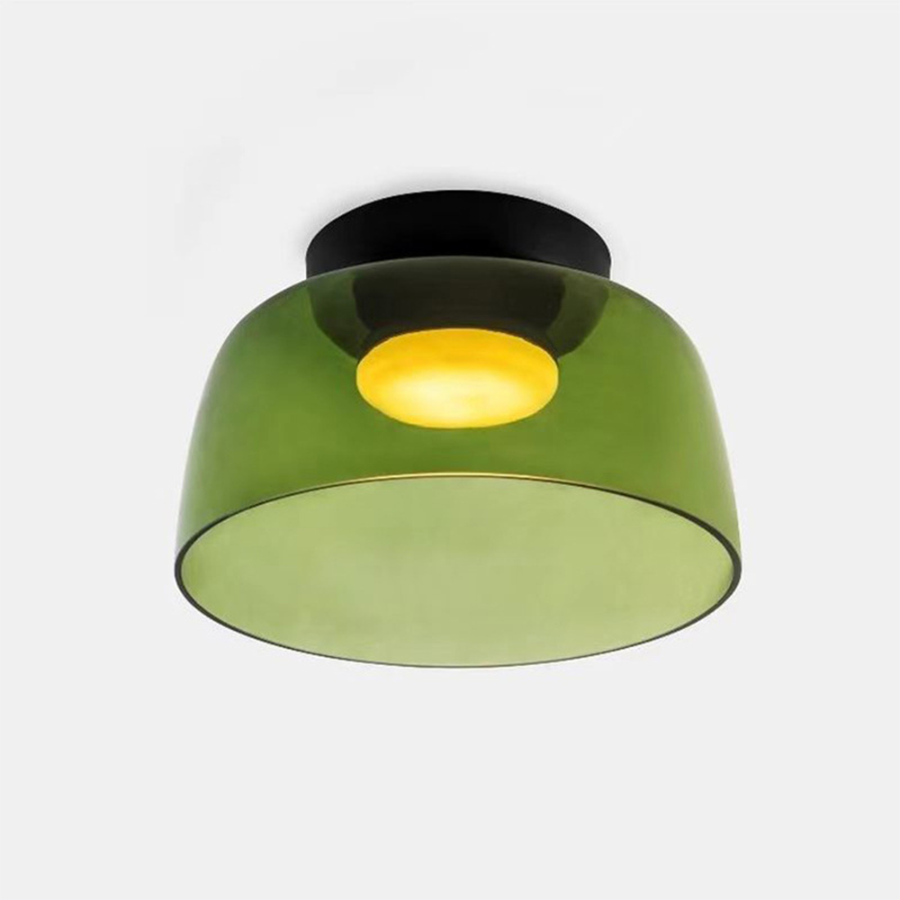Layered Glass Ceiling Light Modern Multi-Tier Flush Mount Fixture with LED Hardwired for Kitchen Dining Room Bedroom Living Room