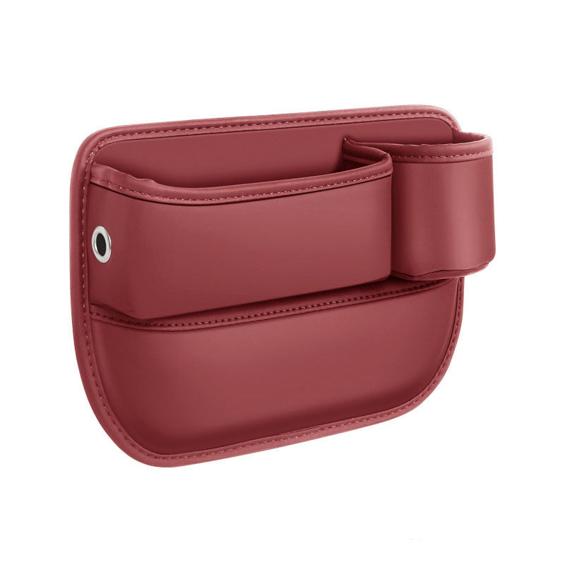 Car Seat Gap Organizer Faux Leather Storage Caddy with Charging Port for Center Console Driver Passenger Side Vehicle Accessories