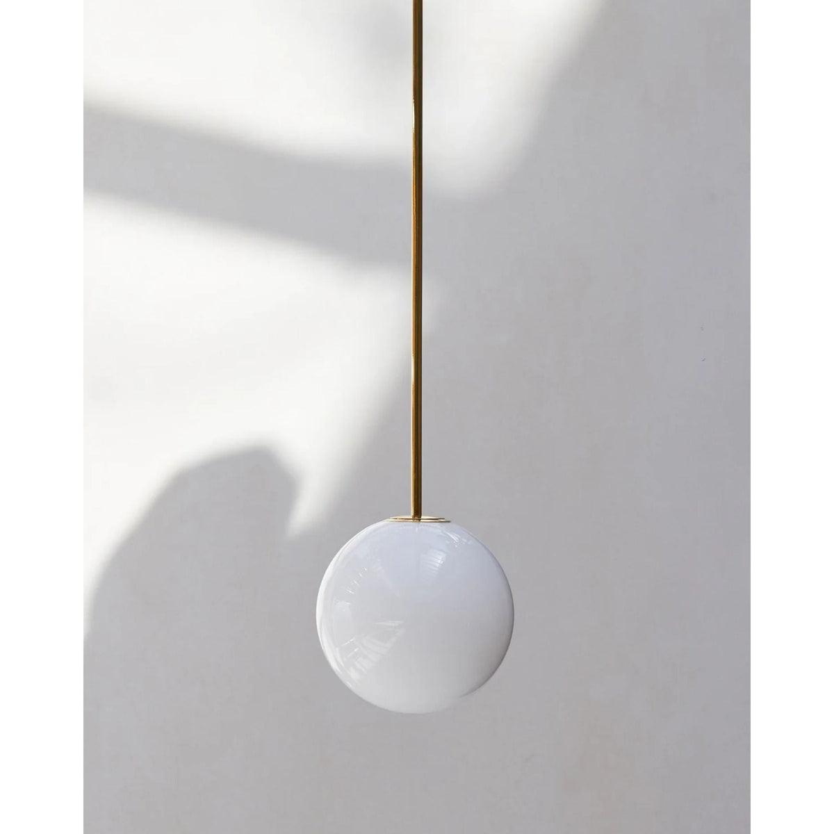 Frosted Globe Ceiling Light Brass Finish for Dining Room Bedroom Hallway Modern Suspended Fixture Soft Diffused Glow LED Compatible