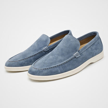 Men's Slip-On Loafers Suede-Look Casual Dress Shoes for Everyday Comfort & Style