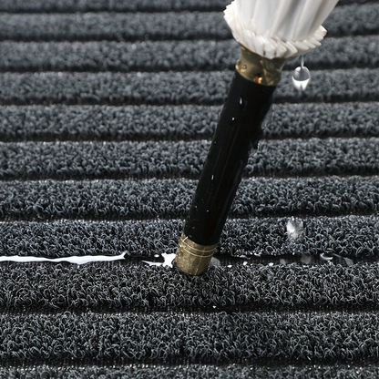 Heavy-Duty Entry Rug Polyester PVC Non-Slip All-Weather Scraper Mat for Front Door Back Porch Patio Mud Trap Runner for Home Apartment