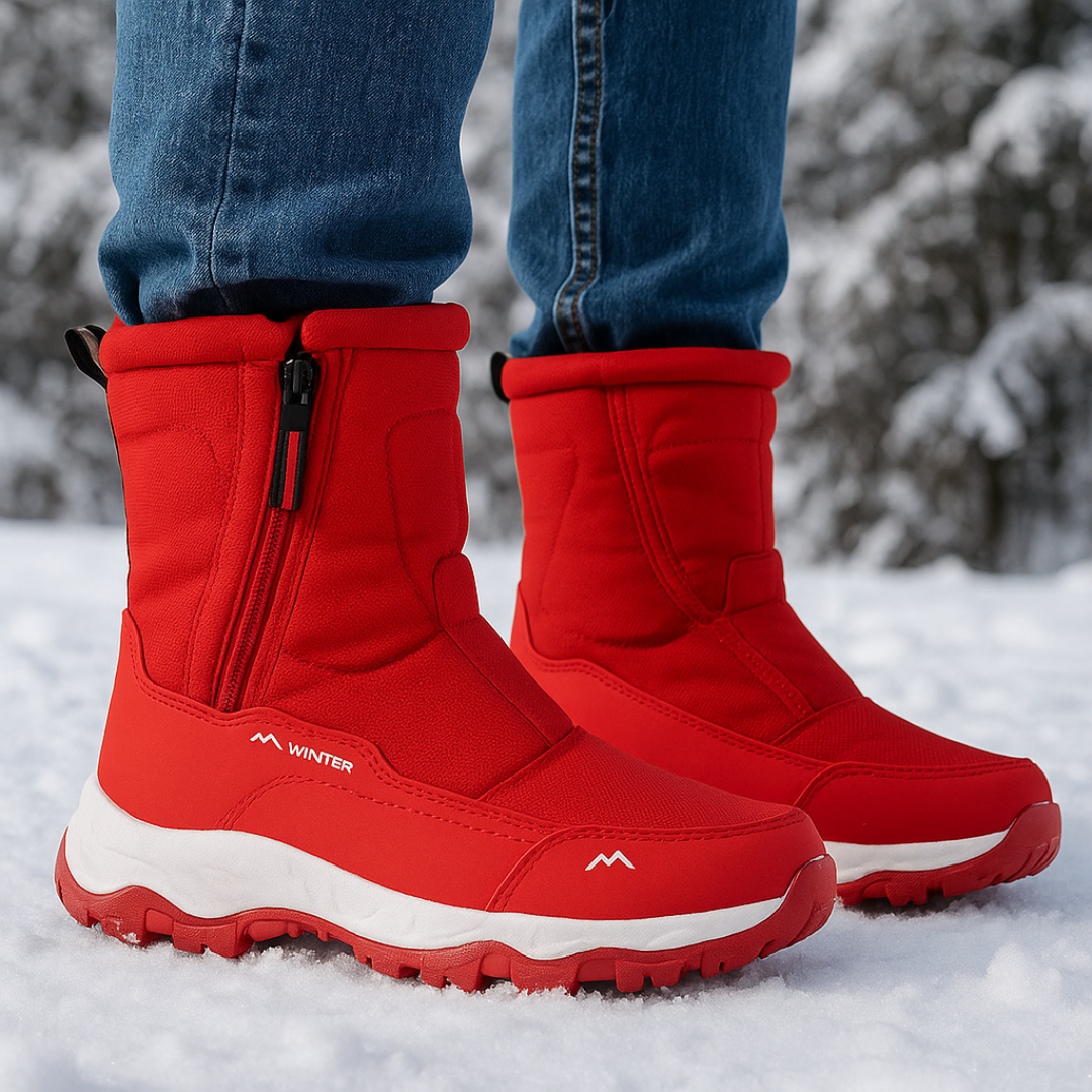 Insulated Waterproof Snow Boots for Men & Women – Winter Hiking Footwear with Anti-Slip Grip & Thermal Lining