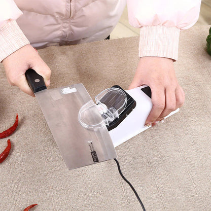 Automated Blade Sharpening Tool for Kitchen Knives, Two-Stage Honing System, Quick Edge Restoration for Chef & Utility Cutlery