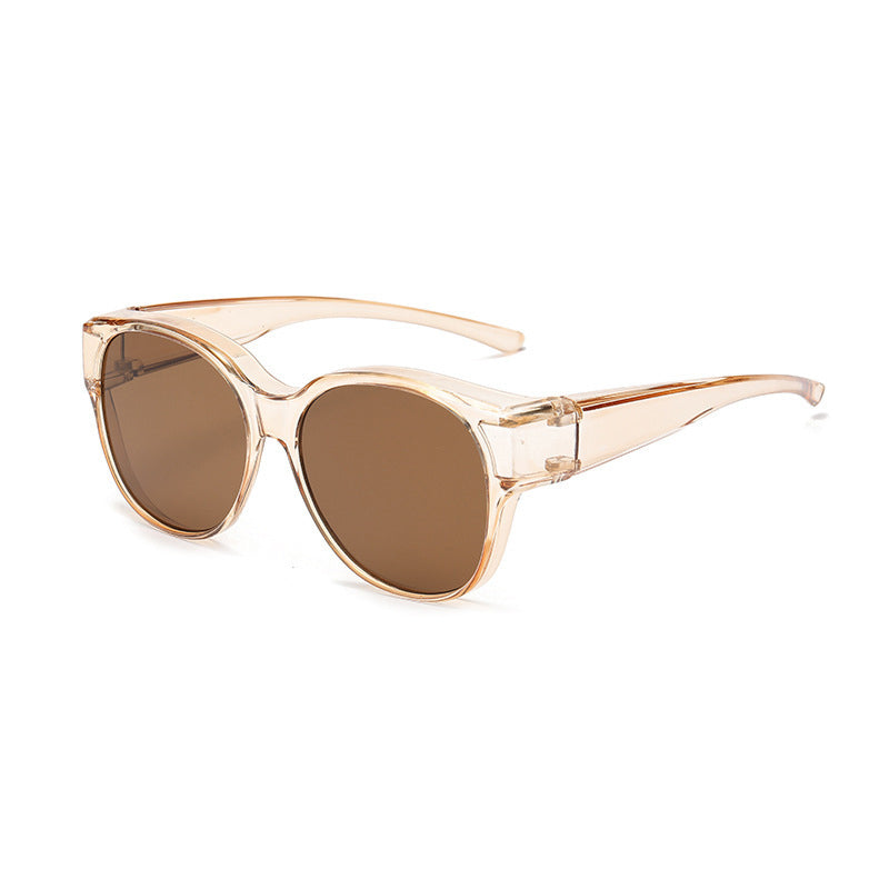Polarized Over-Prescription Sunglasses Cat-Eye Style UV400 Protection Lightweight Flexible Frame for Outdoor Driving Fishing
