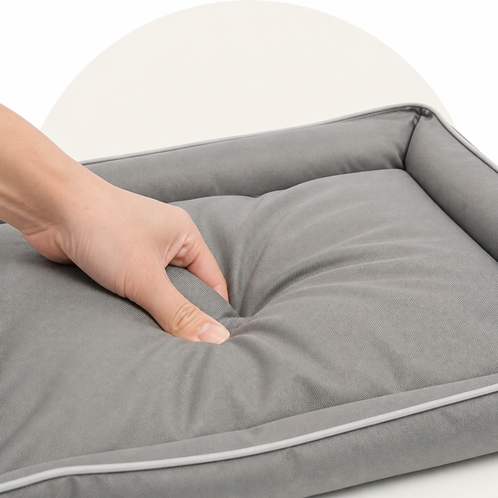 Ortekor Chew-Resistant 600D Oxford Dog Bed