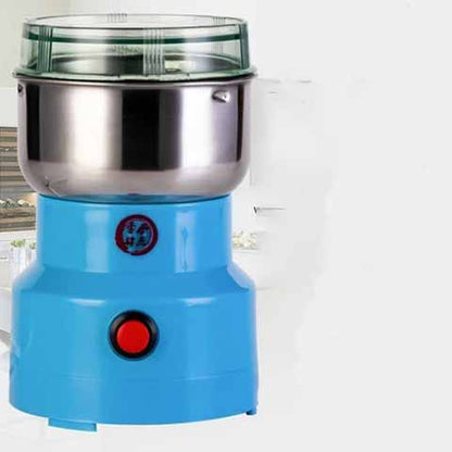 Stainless Steel Kitchen Mill 300W High-Speed Blade Grinder for Coffee Beans Herbs Seeds Spices Portable Countertop Appliance One-Touch Contr