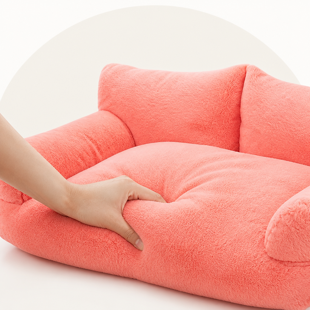 Ortekor Cozy Winter Washable Dog Bed (Anti-Slip Base)