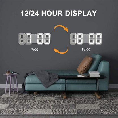 Digital LED Alarm Clock with Temperature Display & Color-Changing Backlight for Bedroom Desk