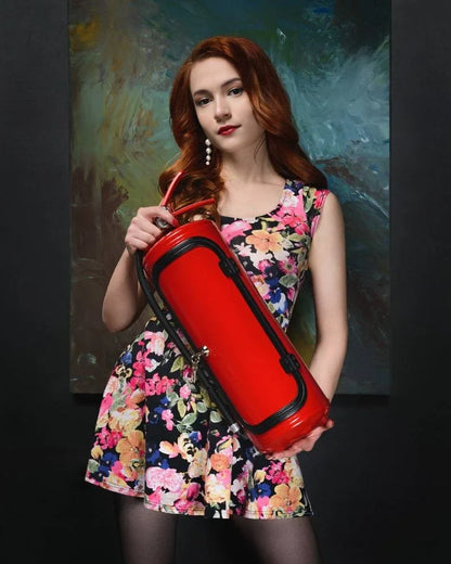 Disguised Fire Extinguisher Liquor Cabinet for Man Cave & Home Bar | Hidden Bottle Storage Container with Accessories