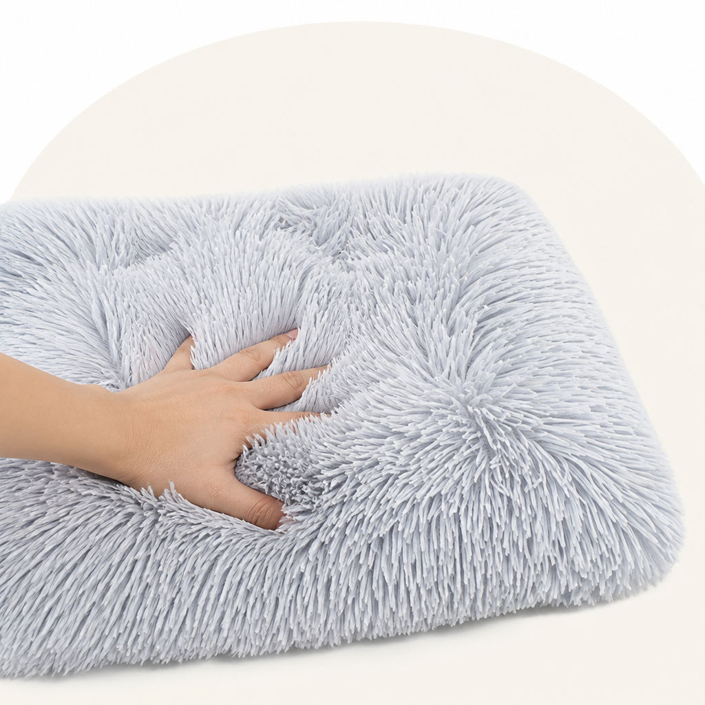 Ortekor Plush Lined Polyester Fill Dog Bed (Removable Cover)