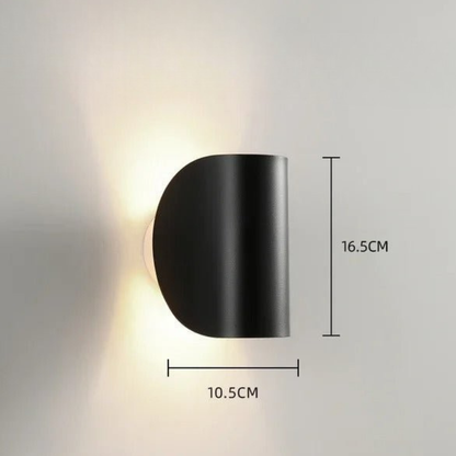 Sleek Semi-Circle Wall Sconce | Modern Minimalist Design with Dual Directional Light for Dynamic Illumination