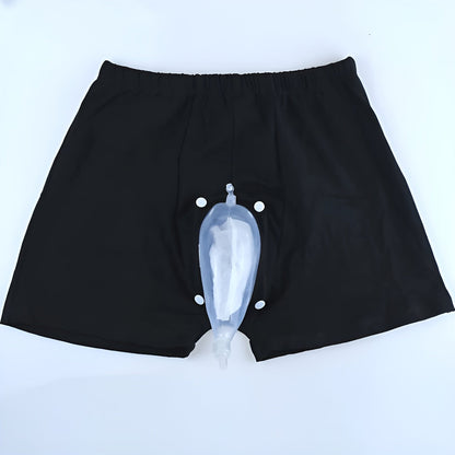 Washable Incontinence Underwear for Seniors with Built-In Collection Pouch – Discreet Adult Urinary Aid for Men & Women