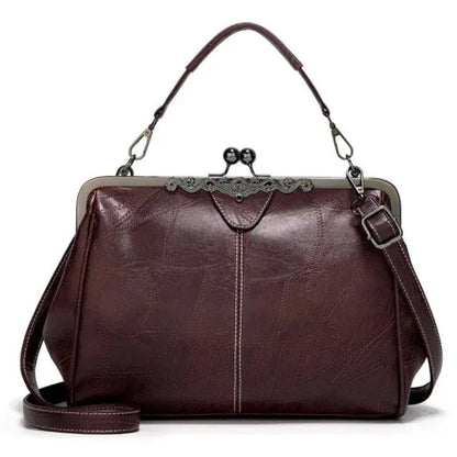 Classic Frame Clutch Purse for Women Evening Formal Dinner Party Shoulder Bag Small Vintage Style Metal Clasp Handbag