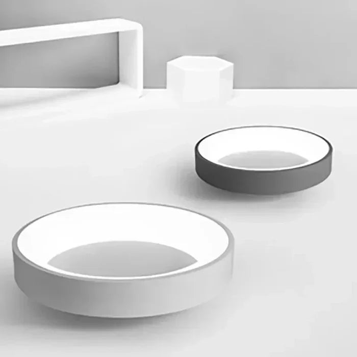 Round LED Flush Mount Ceiling Light | Modern Minimalist Design in White or Gray | 12 to 24 Inch Diameter | Energy-Efficient for Bedroom
