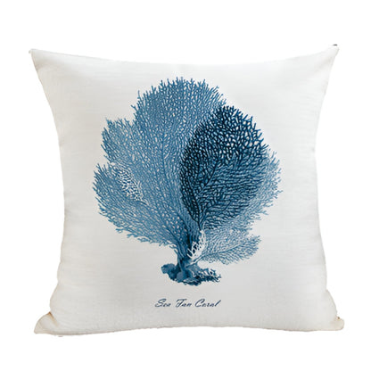 TideSketch – Embroidered Ocean Cushion Cover