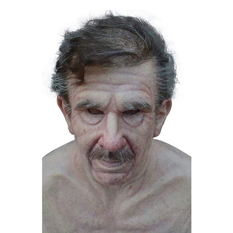 Full Face Character Mask for Adults – Natural Latex Costume Headpiece for Halloween, Theater & Cosplay Events