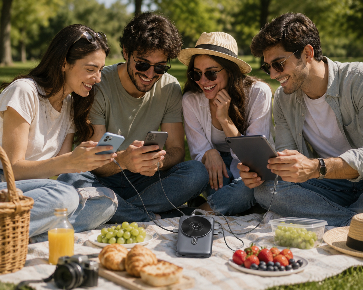 Power Bank Portable Charger – Best Portable Charger with Integrated Charging Port & LCD Display, Fast Charging Portable Power Bank for Multiple Devices