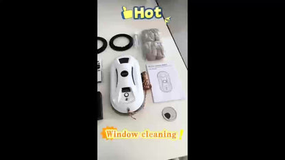 Robotic Window Cleaner with Remote Control for Glass Doors, Mirrors & Windows