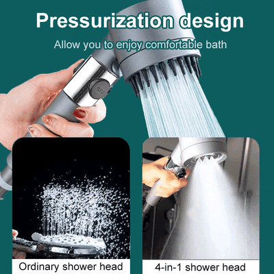 Multi-Stage Filtration Shower Head 9.5 Inch High Flow Water Purifier for Home Bathroom Spa Experience ABS Construction
