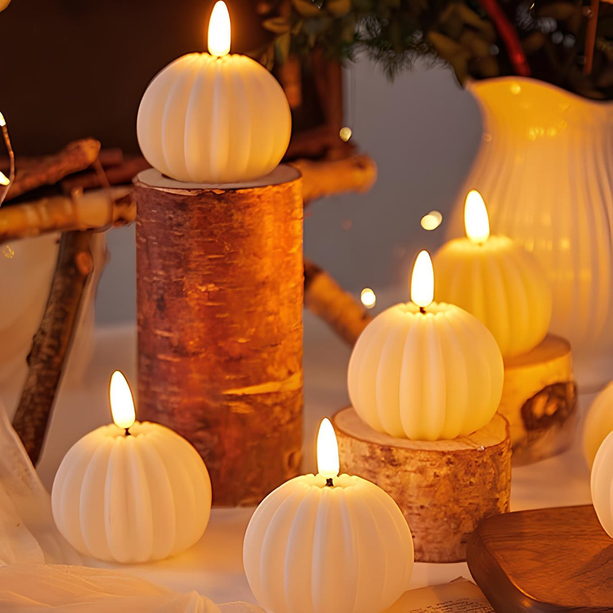 Flameless LED Candles with Realistic Flicker – Safe Battery-Operated Pillar Candles for Home Decor, Weddings, Dinners & Ambiance